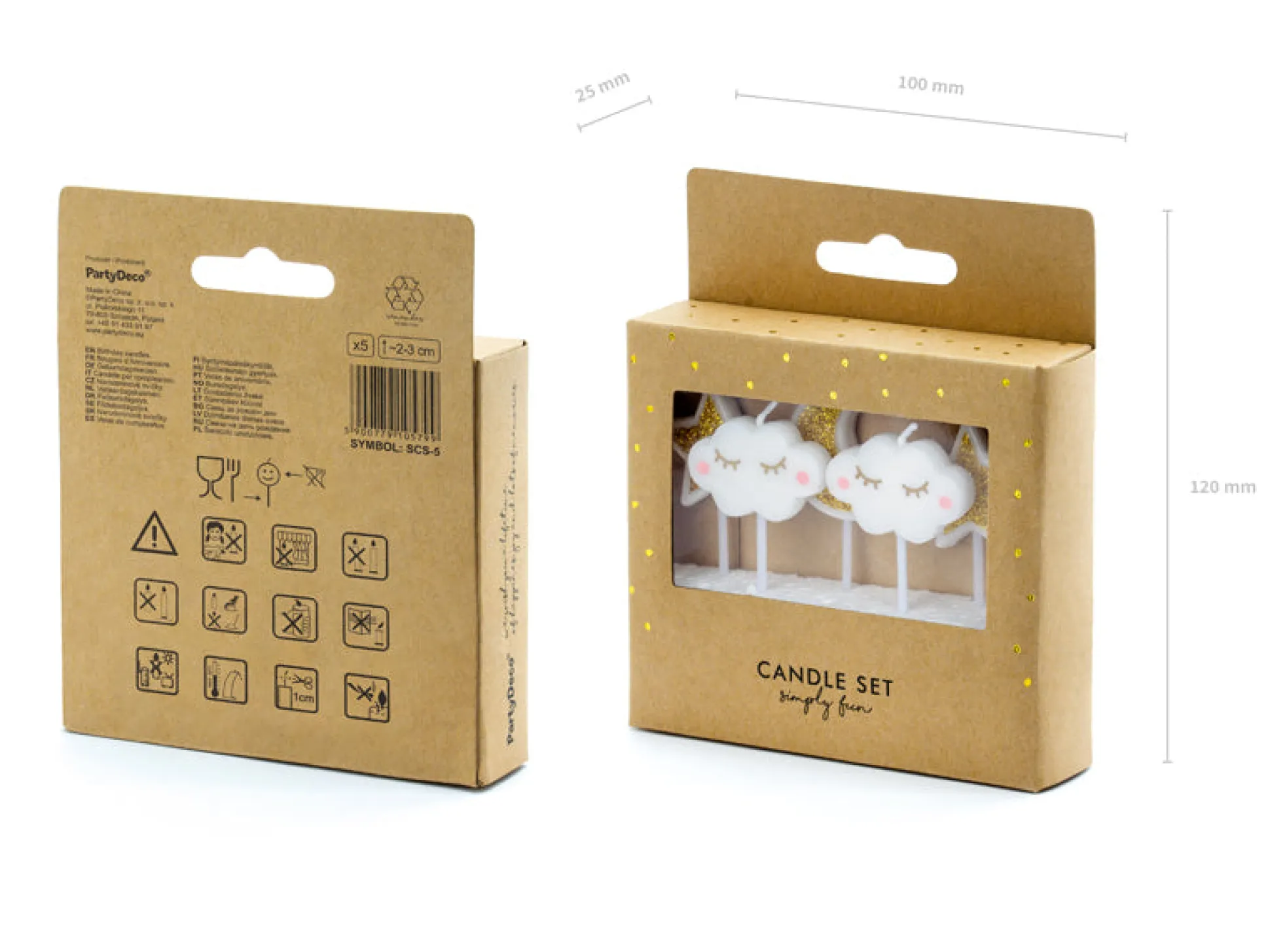 Glitter Stars & Happy Clouds Candles