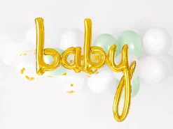 Gold Baby Letter Balloon Banner