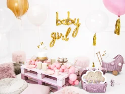 Gold Baby Letter Balloon Banner