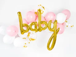 Gold Baby Letter Balloon Banner