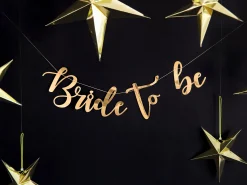 Gold Bride to be Banner 2.5ft