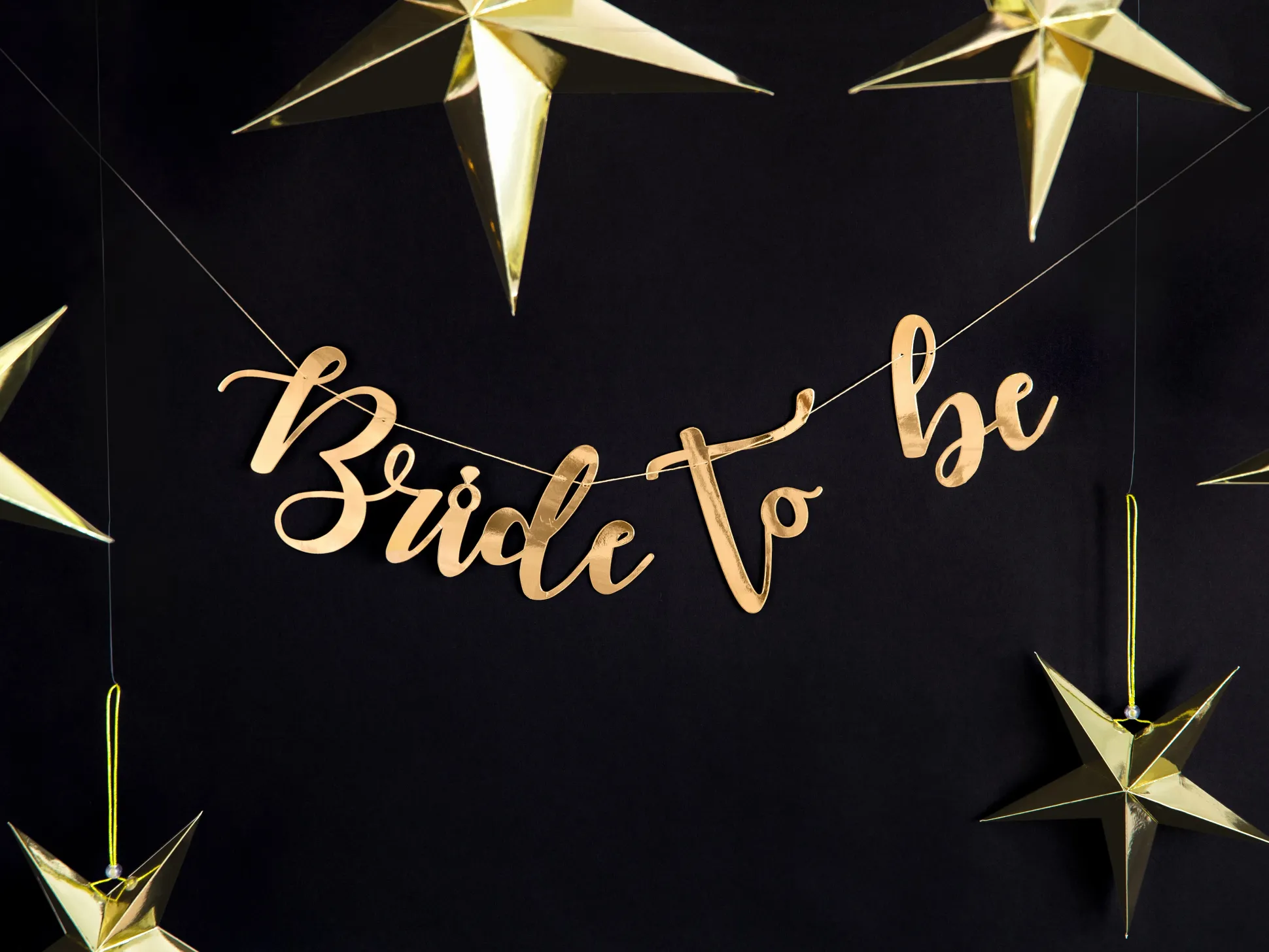 Gold Bride to be Banner 2.5ft