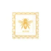 Gold Buzzed Bee Dessert Napkins 20ct