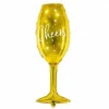 Gold Cheers Champagne Glass Balloon 28in