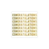 Gold Congratulations Dessert Napkins 20ct