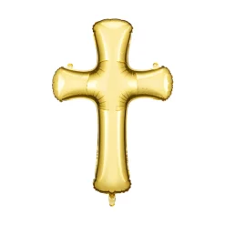 Gold Cross Foil Balloon 41in