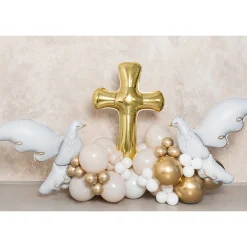 Gold Cross Foil Balloon 41in