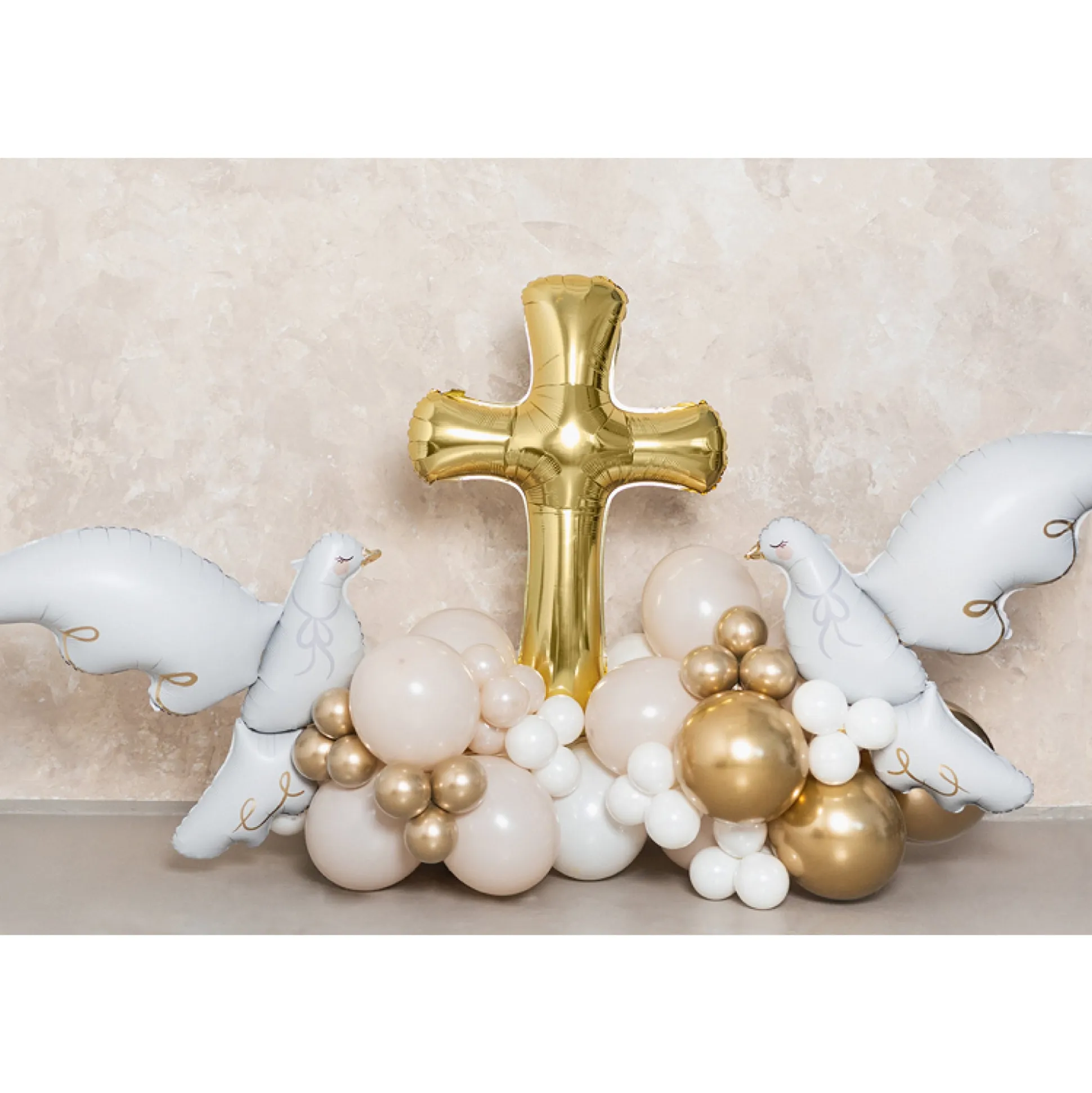 Gold Cross Foil Balloon 41in