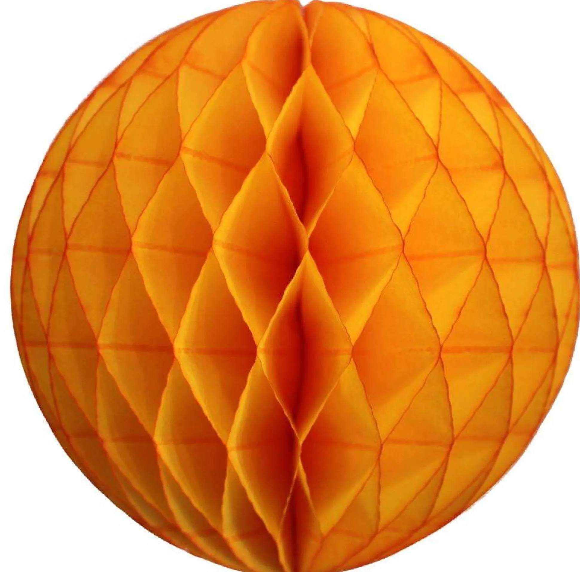 Golden Yellow Honeycomb Tissue Ball