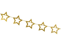 Gold Foil Stars Garland 10ft