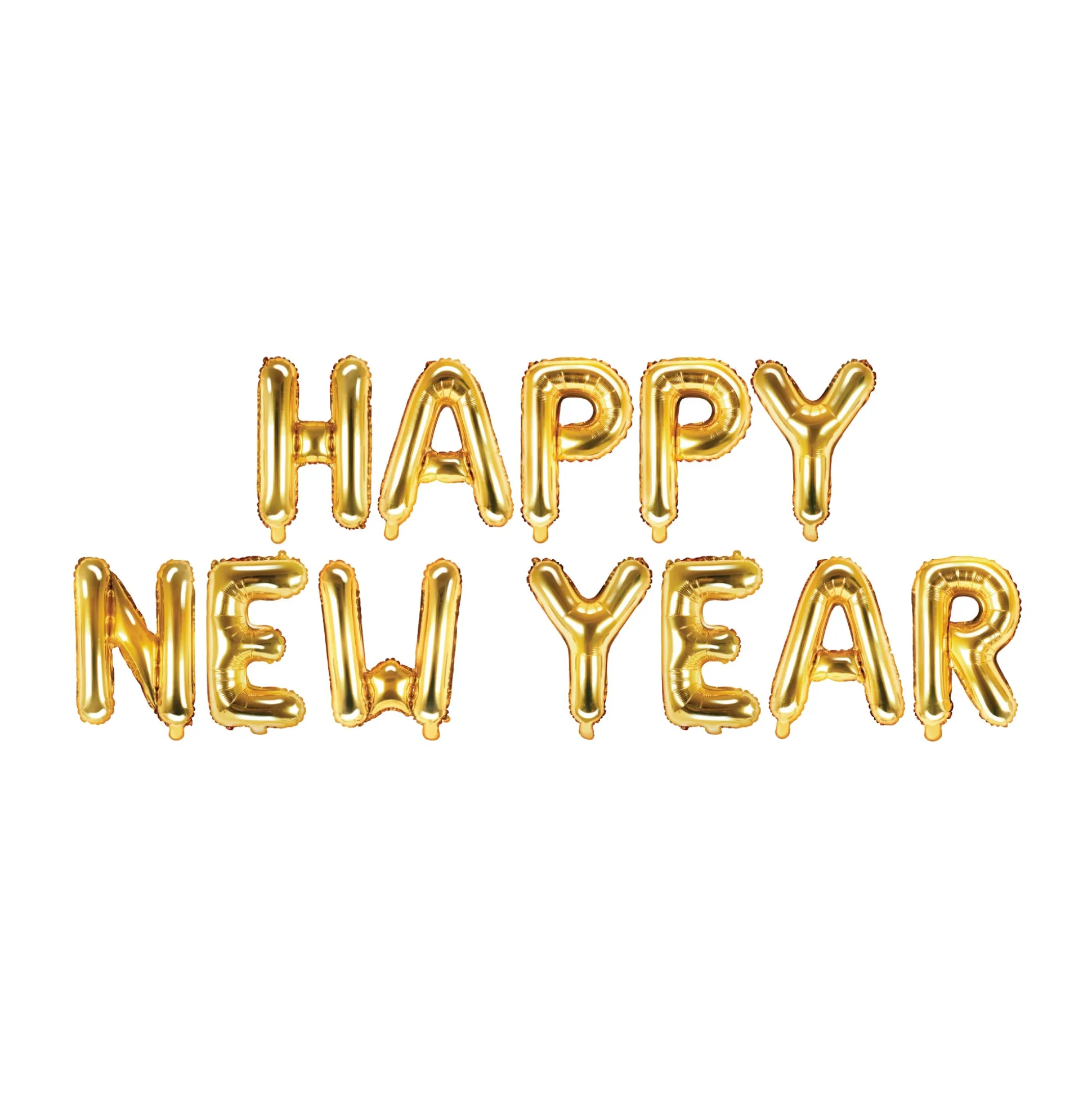 Gold Happy New Year Balloon Banner 14in