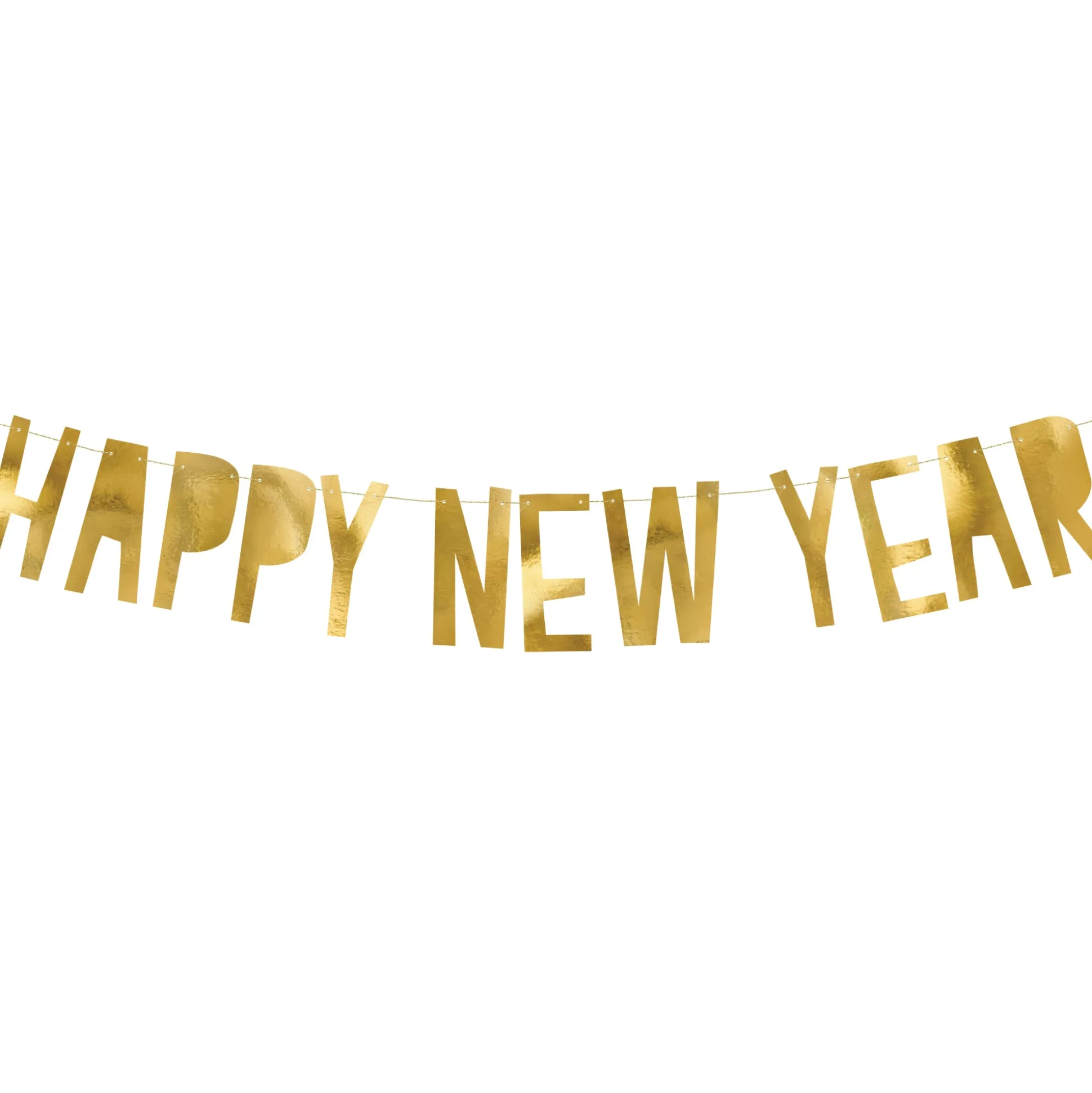 Gold Happy New Year Banner 3ft