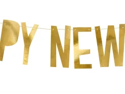 Gold Happy New Year Banner 3ft