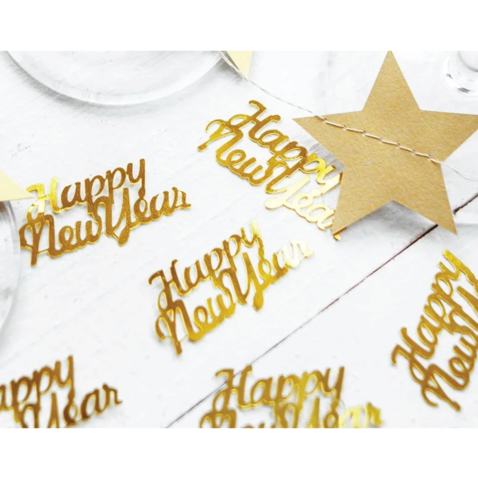 Gold Happy New Year Confetti Pack .105oz