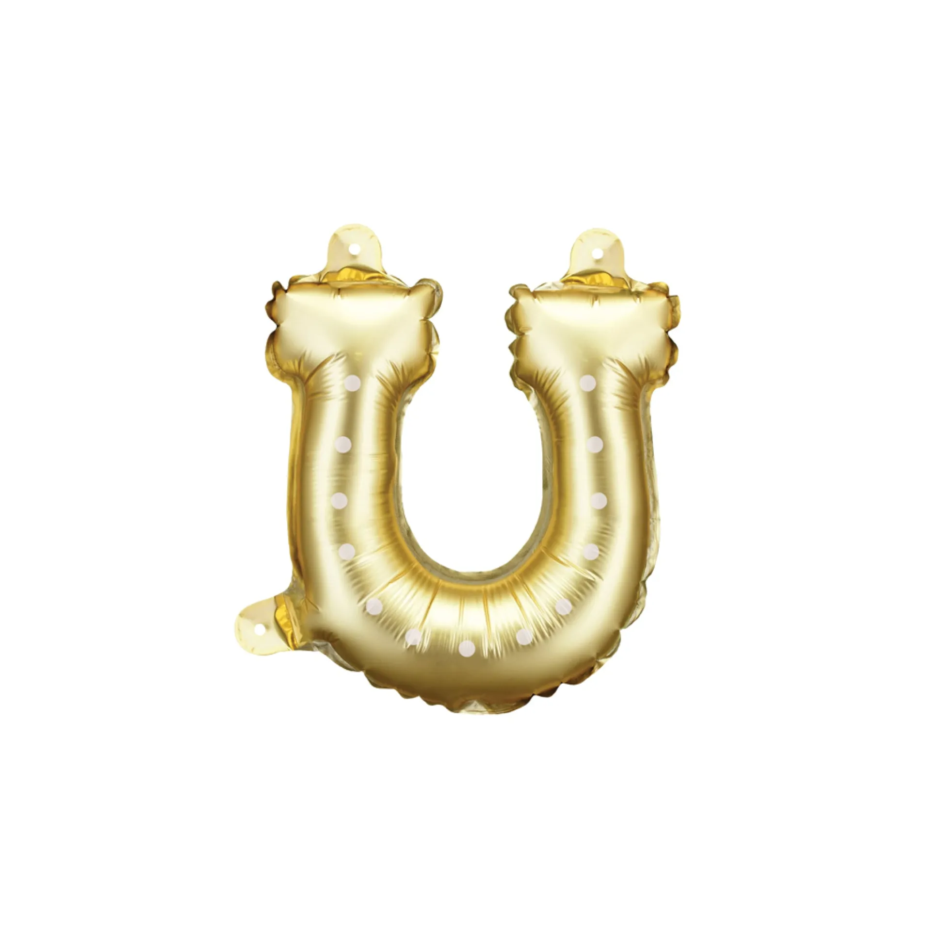 Gold Horseshoe Foil Balloons 7in – Pack of 3