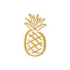 Gold Pineapple Beverage Napkins 20ct