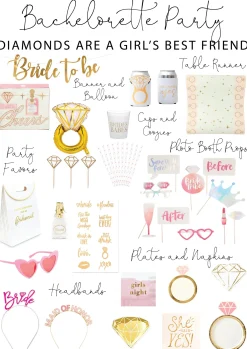 Gold & Pink Diamond Ring Paper Table Runner 10ft
