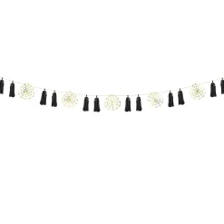 Gold Spiderweb Tassel Garland 5.7ft