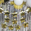 Gold Star Happy New Year Banner 9.5ft