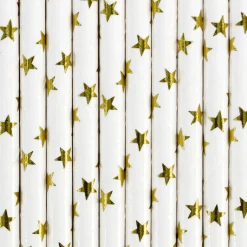 Gold Star Paper Straws