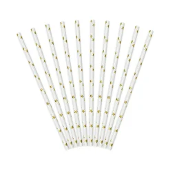 Gold Star Paper Straws