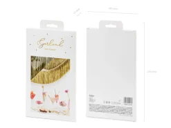 Gold Tinsel Fringe Garland 4.5ft