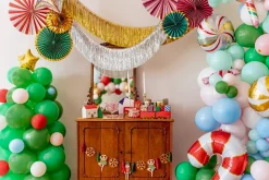 Gold Tinsel Fringe Garland 4.5ft
