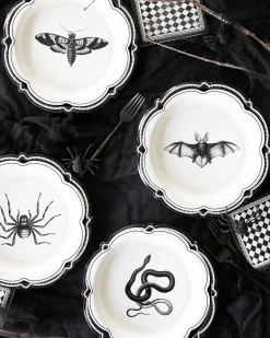 Gothic Black Checkered Dessert Napkins 24ct