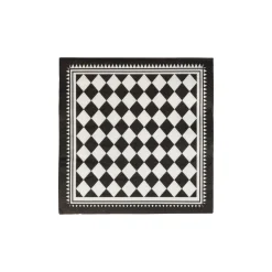 Gothic Black Checkered Dessert Napkins 24ct