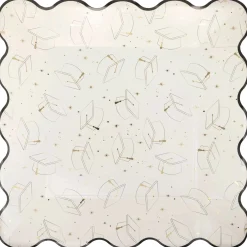 Grad Cap Pattern Dinner Plates 8ct