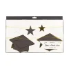 Graduation Caps & Stars Banner Set 5ft
