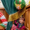 Green Christmas Reindeer Balloon 14in