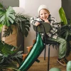 Green Dinosaur Tail Foil Balloon 29in