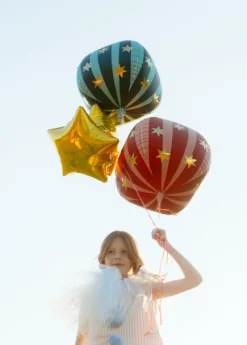 Green Foil Starry Balloon 20in