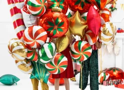 Green Swirly Lollipop Foil Balloon 14in