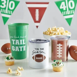 Green You Had Me at Tailgate Plastic Cups 8ct