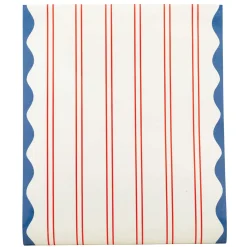Hamptons Red Striped Table Runner 10ft