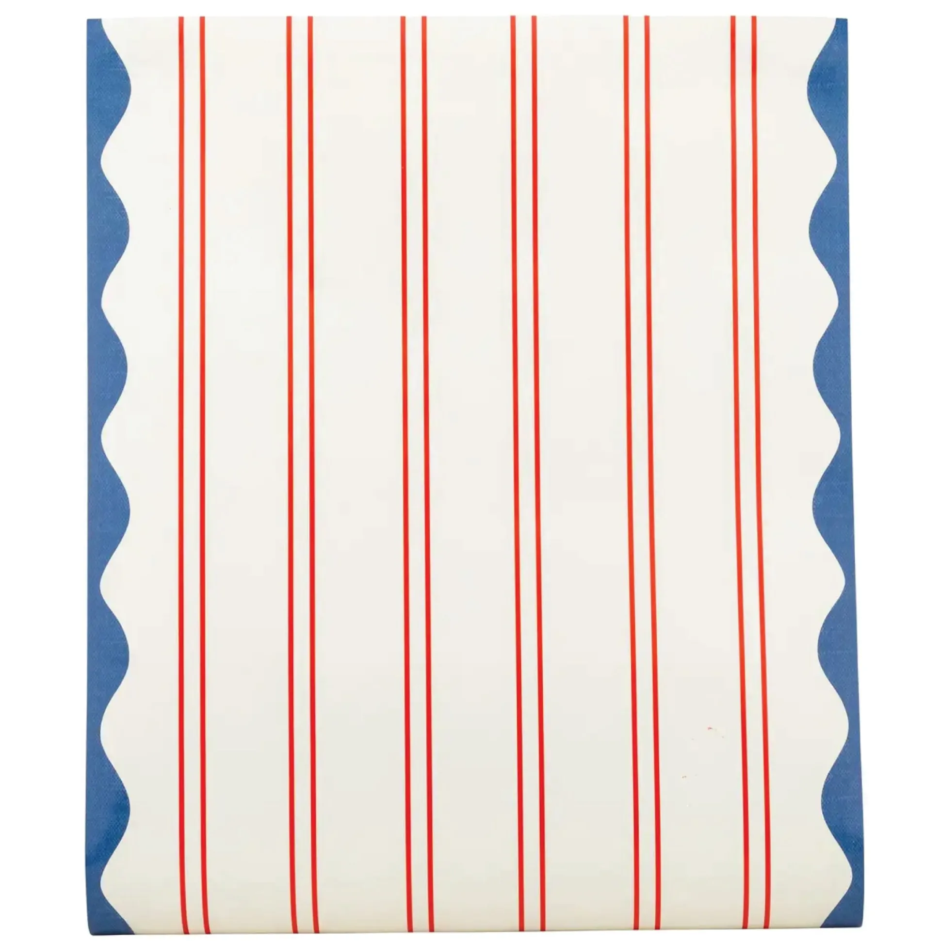 Hamptons Red Striped Table Runner 10ft