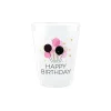 Happy Birthday Frosted Plastic Cups 8ct