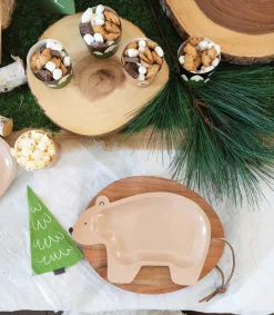 Happy Camper Brown Bear Dessert Plates 8ct