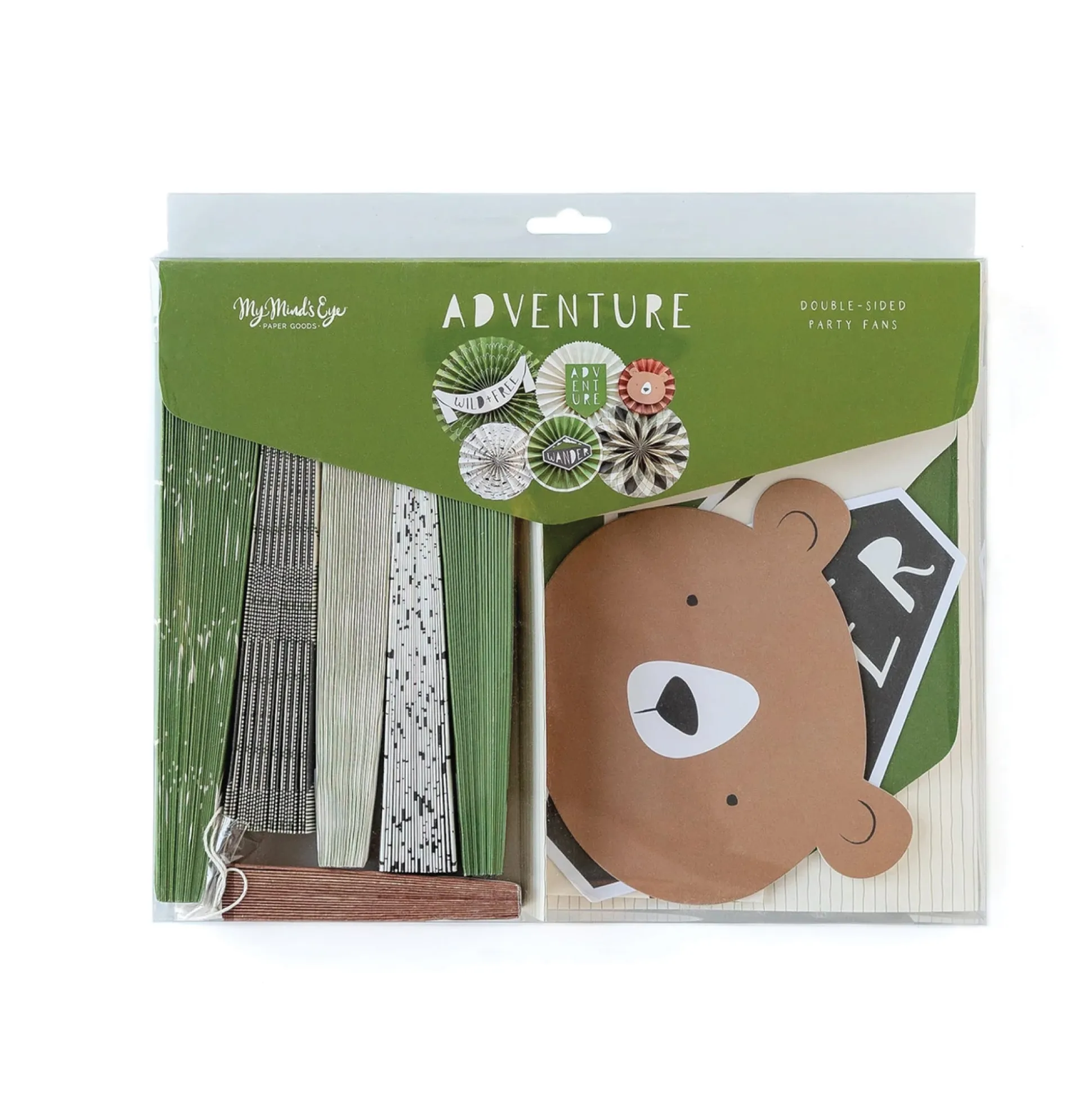 Happy Camper Paper Fan Decorations 10pc