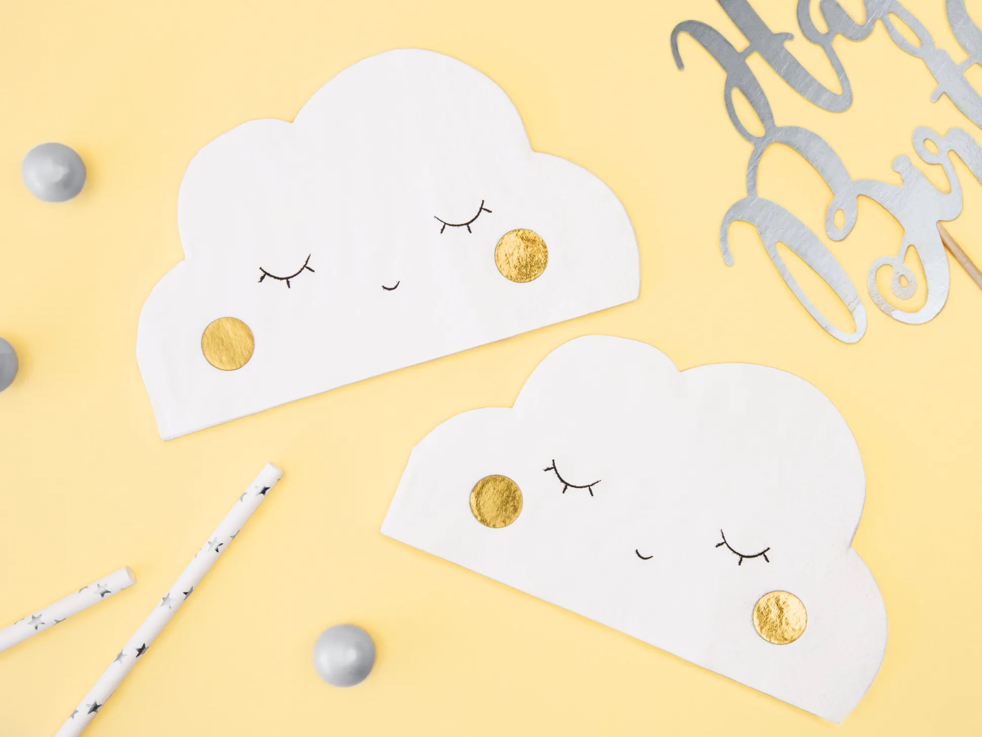 Happy Cloud Dessert Napkins 20ct