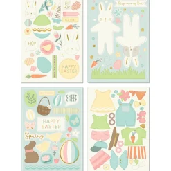 Happy Easter Sticker Sheets 4ct