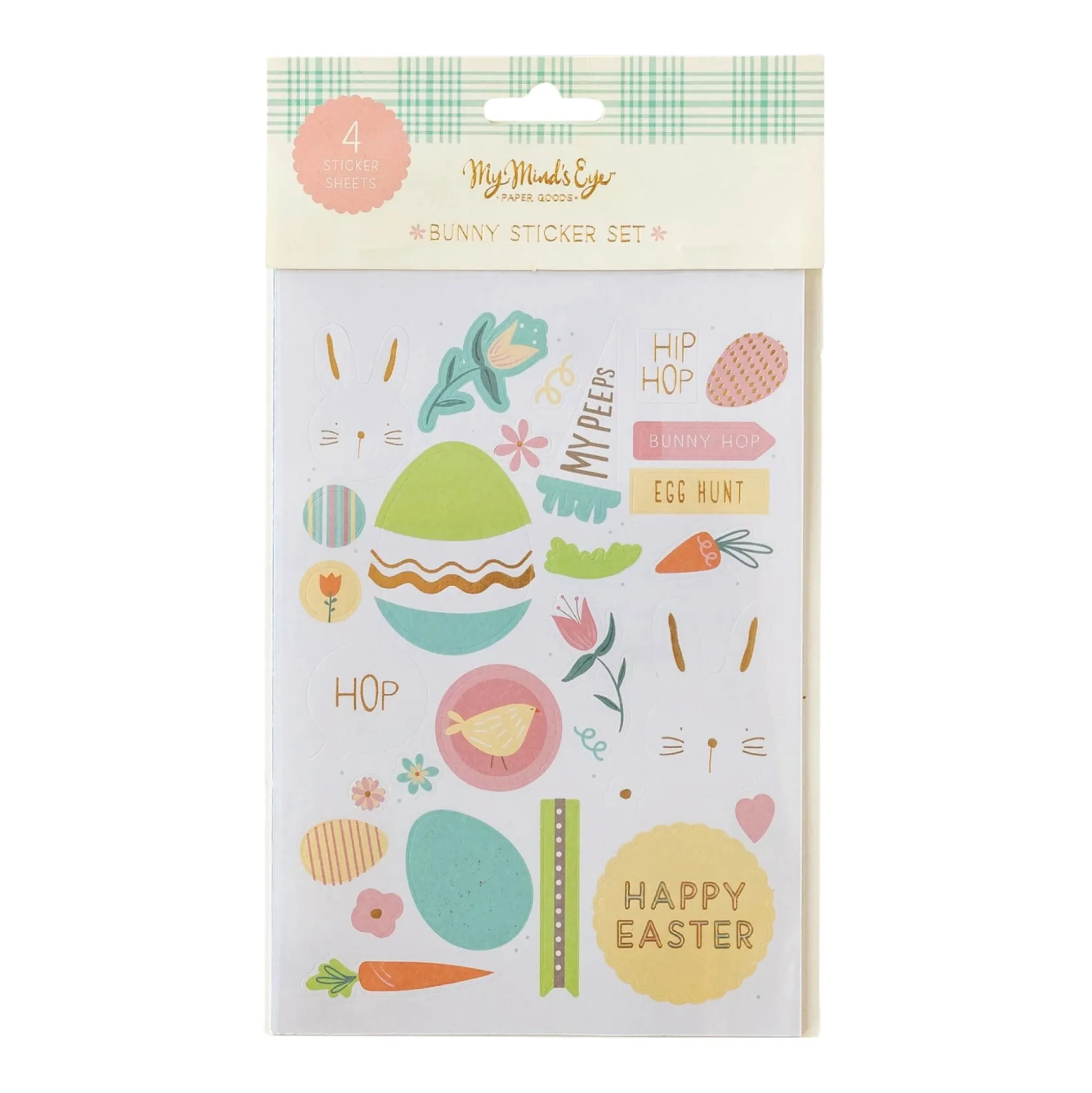 Happy Easter Sticker Sheets 4ct
