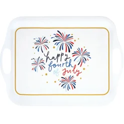 Happy Fourth of July Bamboo Serving Tray