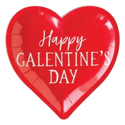 Happy Galentine's Day Heart Dessert Plates 8ct