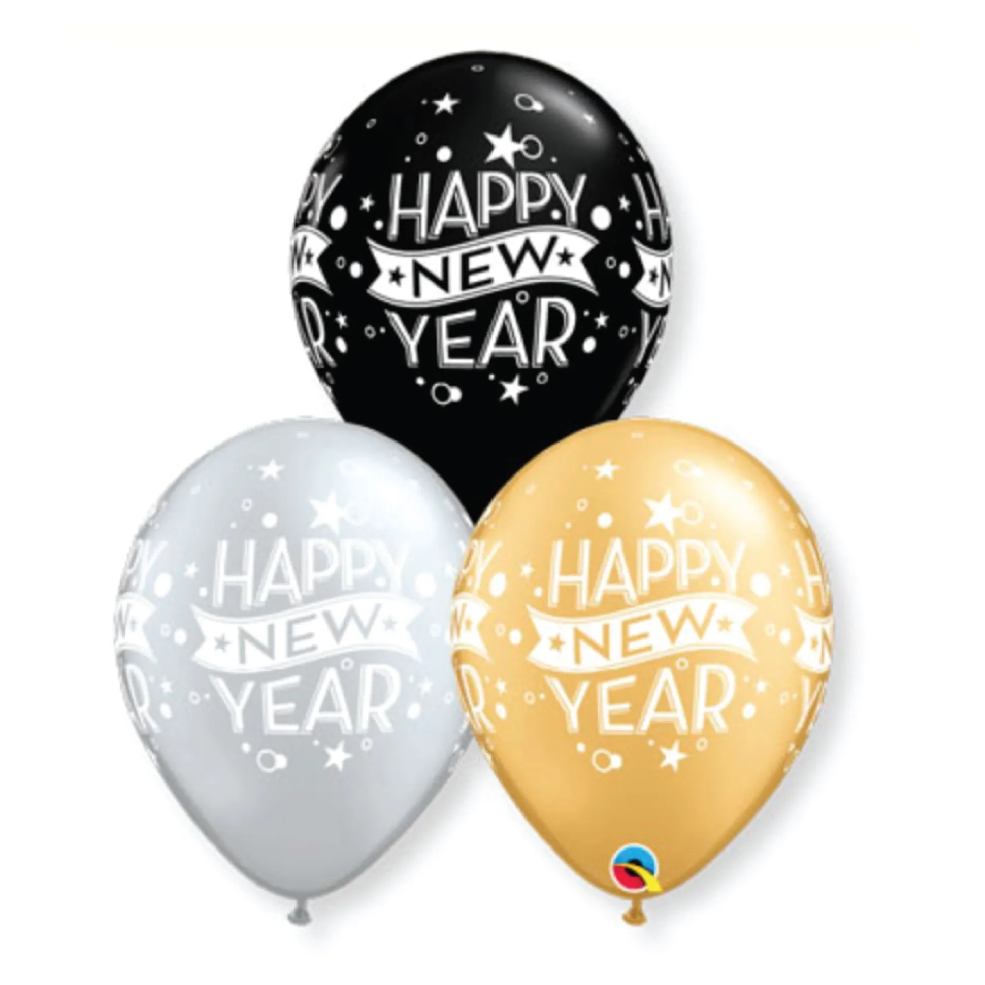 Happy New Year Latex Balloon Pack 5ct