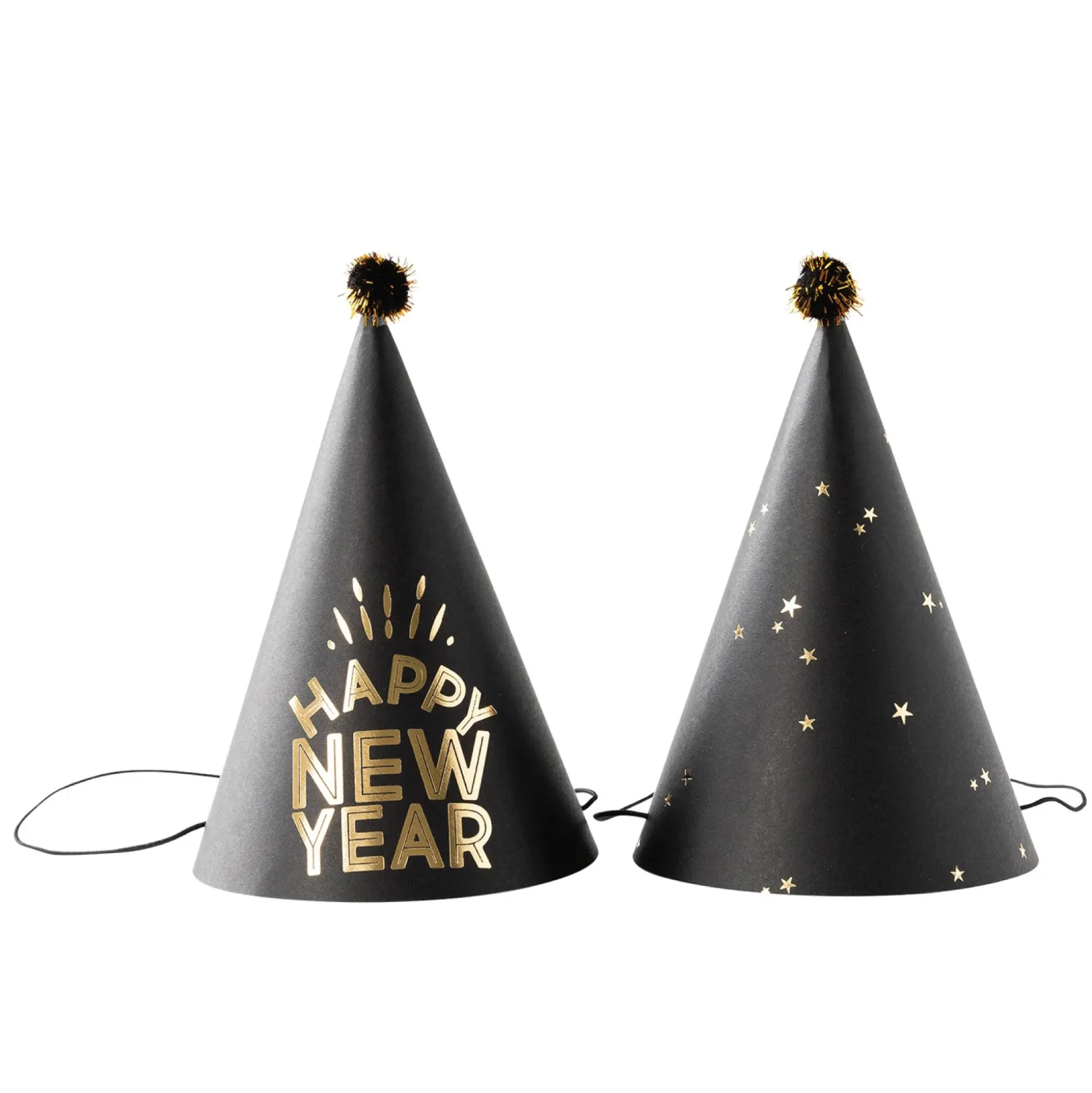 Happy New Year Party Hats 8ct