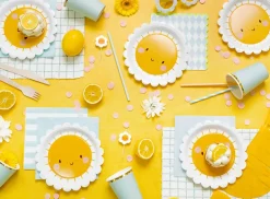 Happy Sunshine Dessert Plates 6ct