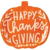 Happy Thanksgiving Pumpkin Lunch Plates 8ct